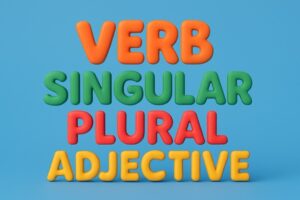 Verb, Singular, Plural & Adjective